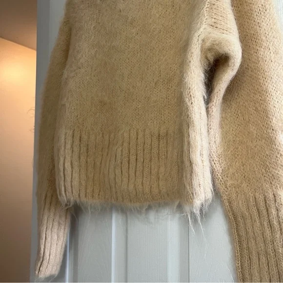 NWT & Other Stories Mohair Turtleneck Sweater Tan - Picture 7 of 10